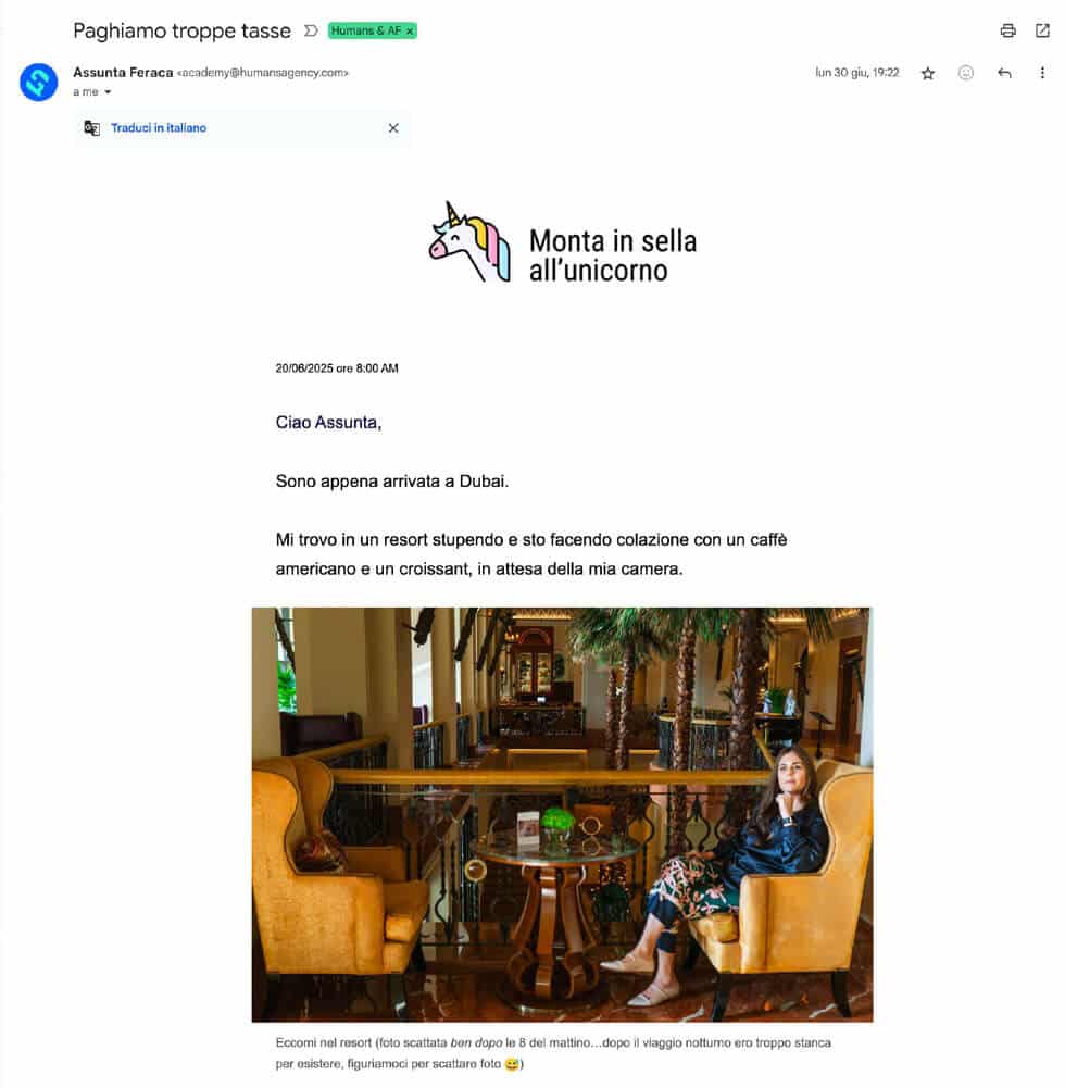 Newsletter efficace Assunta Feraca