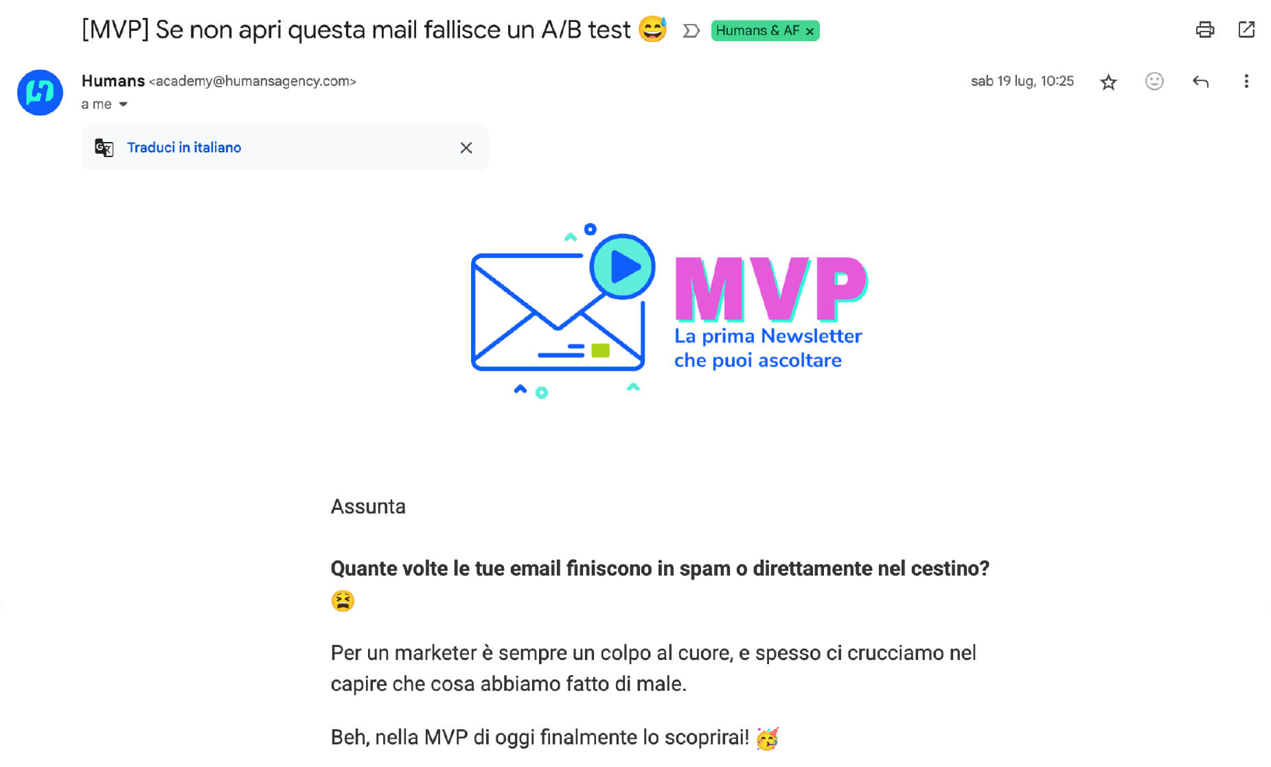 newsletter Humans 1